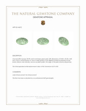 28.98 Ct. Green Jade from Burma (Myanmar) Appraisal