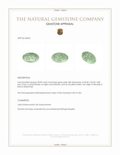 28.98 Ct. Green Jade from Burma (Myanmar) Appraisal