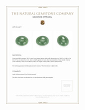 18.95 Ct. Cabochon Jade from Burma (Myanmar) Appraisal