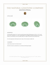 24.12 Ct. Cabochon Jade from Burma (Myanmar) Appraisal