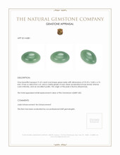 21.62 Ct. Cabochon Jade from Burma (Myanmar) Appraisal
