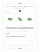 13.48 Ct. Cabochon Jade from Burma (Myanmar) Appraisal