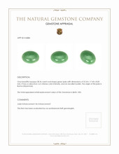 28.36 Ct. Cabochon Jade from Burma (Myanmar) Appraisal