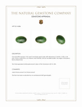7.83 Ct. Cabochon Jade from Burma (Myanmar) Appraisal
