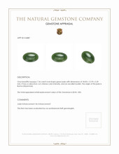 7.36 Ct. Cabochon Jade from Burma (Myanmar) Appraisal