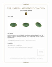 7.33 Ct. Cabochon Jade from Burma (Myanmar) Appraisal