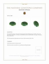 7.48 Ct. Jade from Burma (Myanmar) Appraisal
