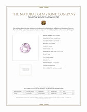 1.52 Ct. Kunzite from Madagascar Scan Report