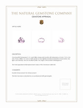 1.61 Ct. Kunzite from Madagascar Appraisal