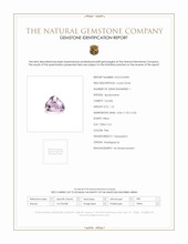 1.61 Ct. Kunzite from Madagascar Scan Report
