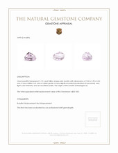 1.72 Ct. Purplish Pink Kunzite from Madagascar Appraisal