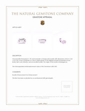 1.78 Ct. Kunzite from Madagascar Appraisal