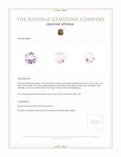 1.95 Ct. Kunzite from Madagascar Appraisal