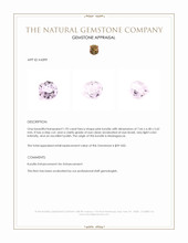 1.95 Ct. Kunzite from Madagascar Appraisal