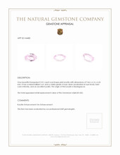 2.01 Ct. Kunzite from Madagascar Appraisal