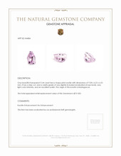 2.44 Ct. Kunzite from Madagascar Appraisal