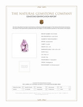 2.44 Ct. Pink Kunzite from Madagascar Scan Report