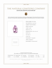 2.44 Ct. Kunzite from Madagascar Scan Report