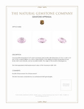 2.69 Ct. Kunzite from Madagascar Appraisal