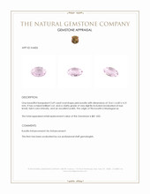 2.69 Ct. Pink Kunzite from Madagascar Appraisal
