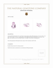 5.57 Ct. Pink Kunzite from Madagascar Appraisal