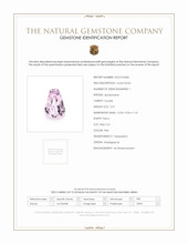 5.57 Ct. Kunzite from Madagascar Scan Report