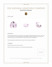 5.65 Ct. Kunzite from Madagascar Appraisal