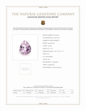 6.54 Ct. Kunzite from Madagascar Scan Report