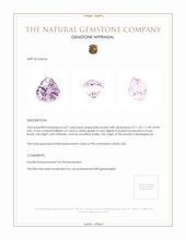6.67 Ct. Kunzite from Madagascar Appraisal