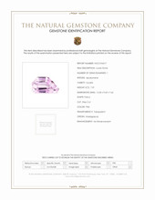 7.01 Ct. Kunzite from Madagascar Scan Report