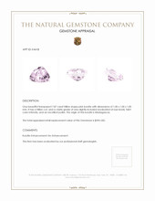 7.87 Ct. Pink Kunzite from Madagascar Appraisal