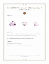 7.87 Ct. Kunzite from Madagascar Appraisal