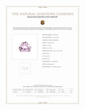 3.85 Ct. Kunzite from Madagascar Scan Report