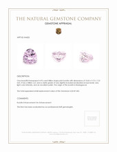 4.95 Ct. Kunzite from Madagascar Appraisal
