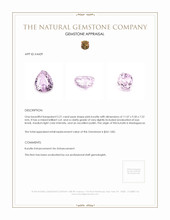 5.21 Ct. Kunzite from Madagascar Appraisal