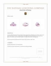 5.54 Ct. Kunzite from Madagascar Appraisal