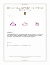 5.55 Ct. Kunzite from Madagascar Appraisal