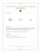 3.00 Ct. Kunzite from Madagascar Appraisal