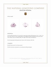 3.29 Ct. Pink Kunzite from Madagascar Appraisal