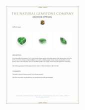 2.61 Ct. Tsavorite Garnet from Tanzania Appraisal