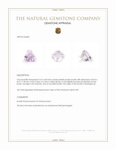 3.42 Ct. Kunzite from Madagascar Appraisal