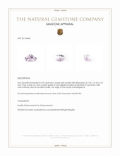 3.59 Ct. Pink Kunzite from Madagascar Appraisal