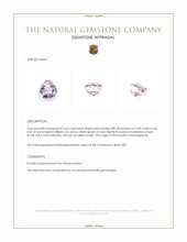 3.62 Ct. Pink Kunzite from Madagascar Appraisal
