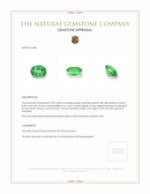 2.03 Ct. Tsavorite Garnet from Tanzania Appraisal