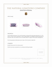 12.95 Ct. Kunzite from Madagascar Appraisal