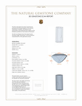 3.08 Ct. Tourmaline from Brazil 3 D Scan Report