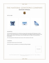 0.26 Ct. Aquamarine from Mozambique Appraisal