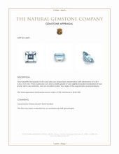 0.40 Ct. Aquamarine from Mozambique Appraisal