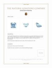0.43 Ct. Aquamarine from Mozambique Appraisal