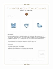 0.52 Ct. Aquamarine from Mozambique Appraisal